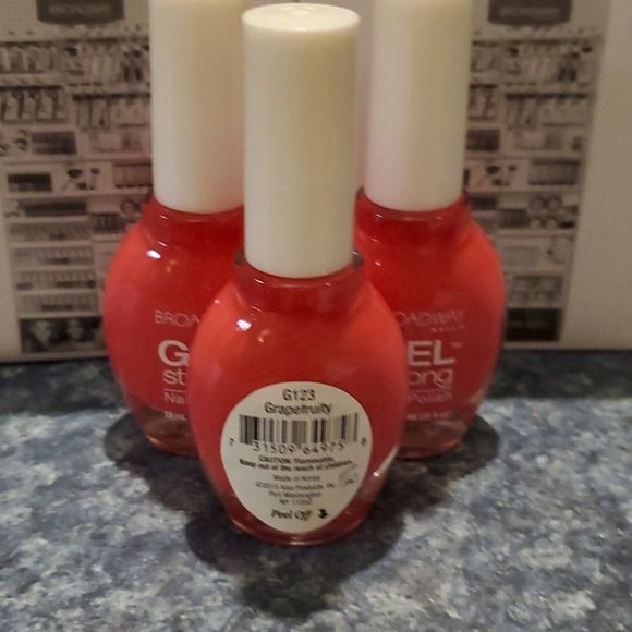 - 3 New broadway nails gel strong Grapefruity pink - Picture 2 of 2